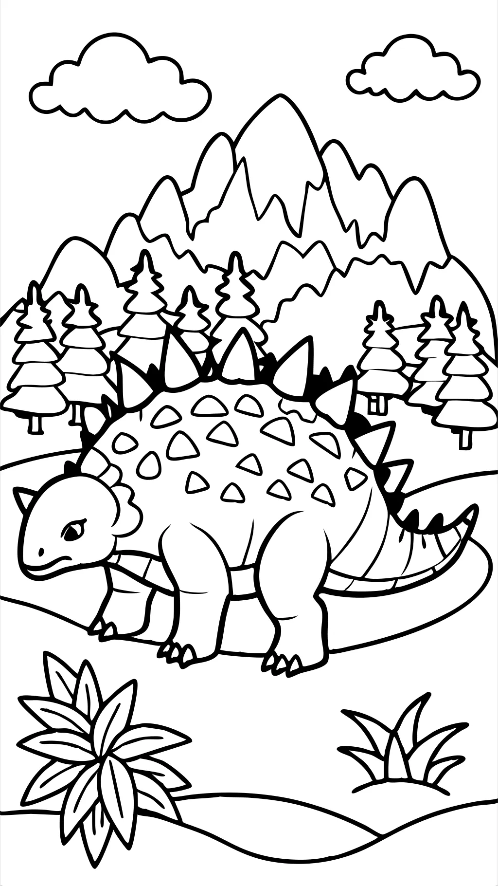 coloriages ankylosaurus